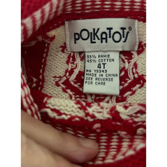 Snowflake Winter Wonderland Snow Holiday 🦌 Deer Toddler Crewneck Sweater 4T - Picture 4 of 11